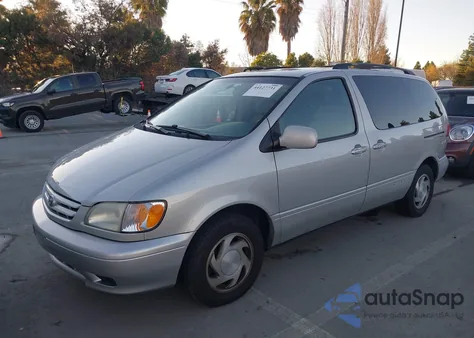 2002 Toyota Sienna Le z USA, uszkodzony, nr VIN 4T3ZF13C52U461937